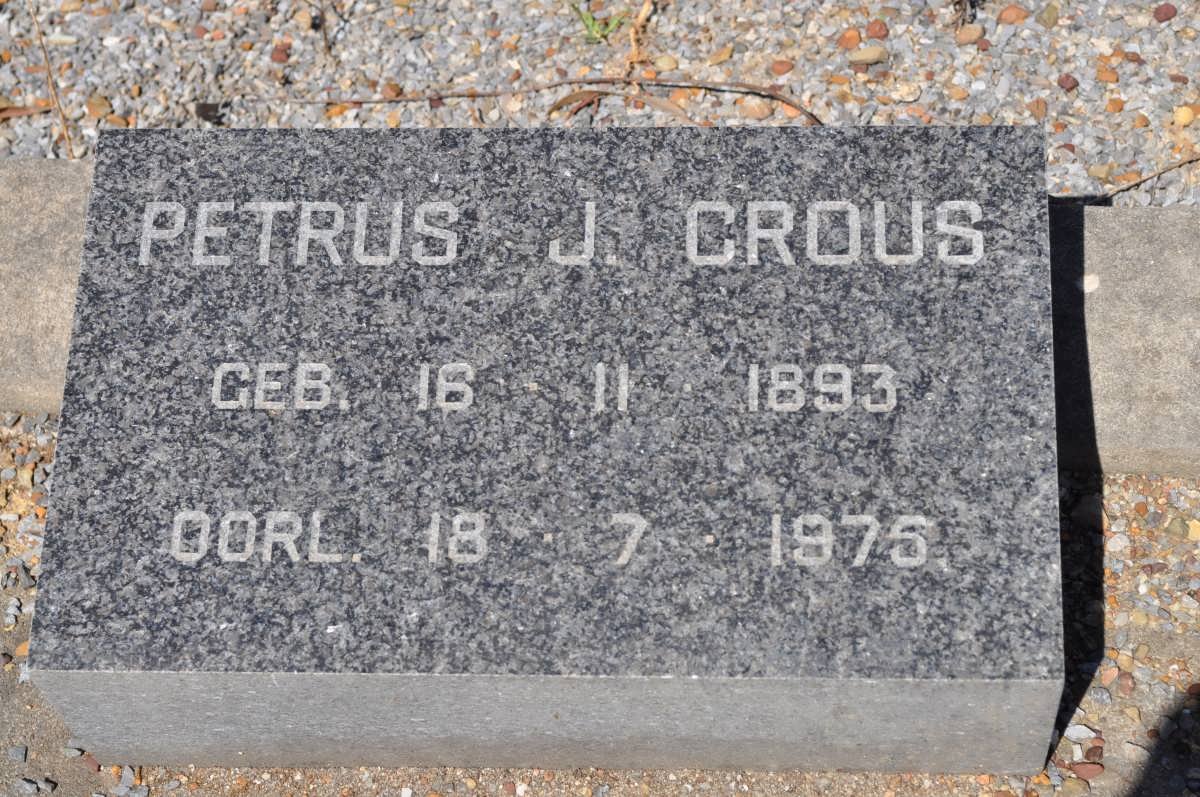 CROUS Petrus J. 1893-1975