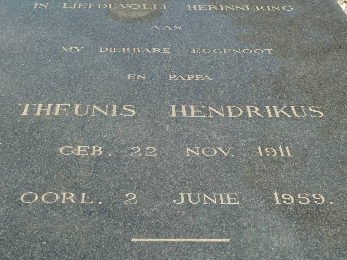 CILLIERS Theunis Hendrikus 1911-1959