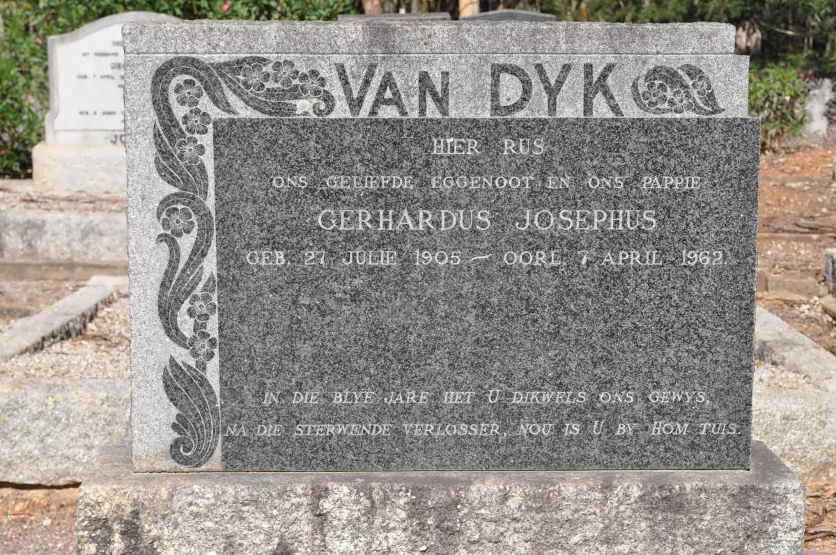 DYK Gerhardus Josephus, van 1905-1962