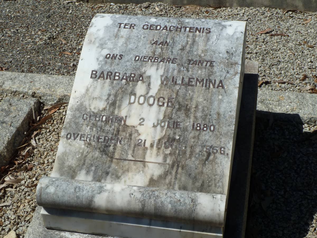 DOOGE Barbara Willemina 1880-1956