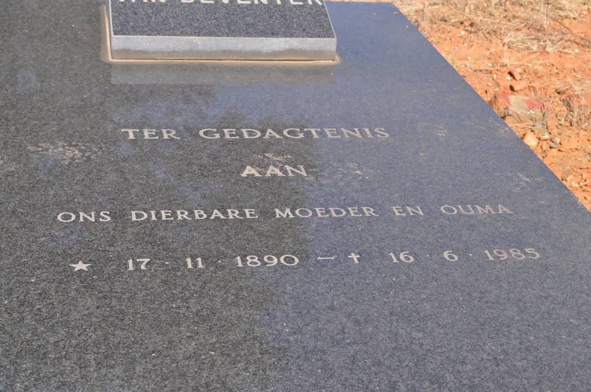 DEVENTER Ellie, van 1890-1985