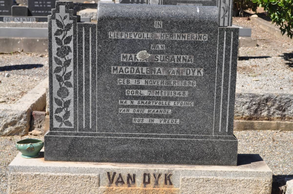 DYK Maria Susanna Magdalena, van 1896-1948