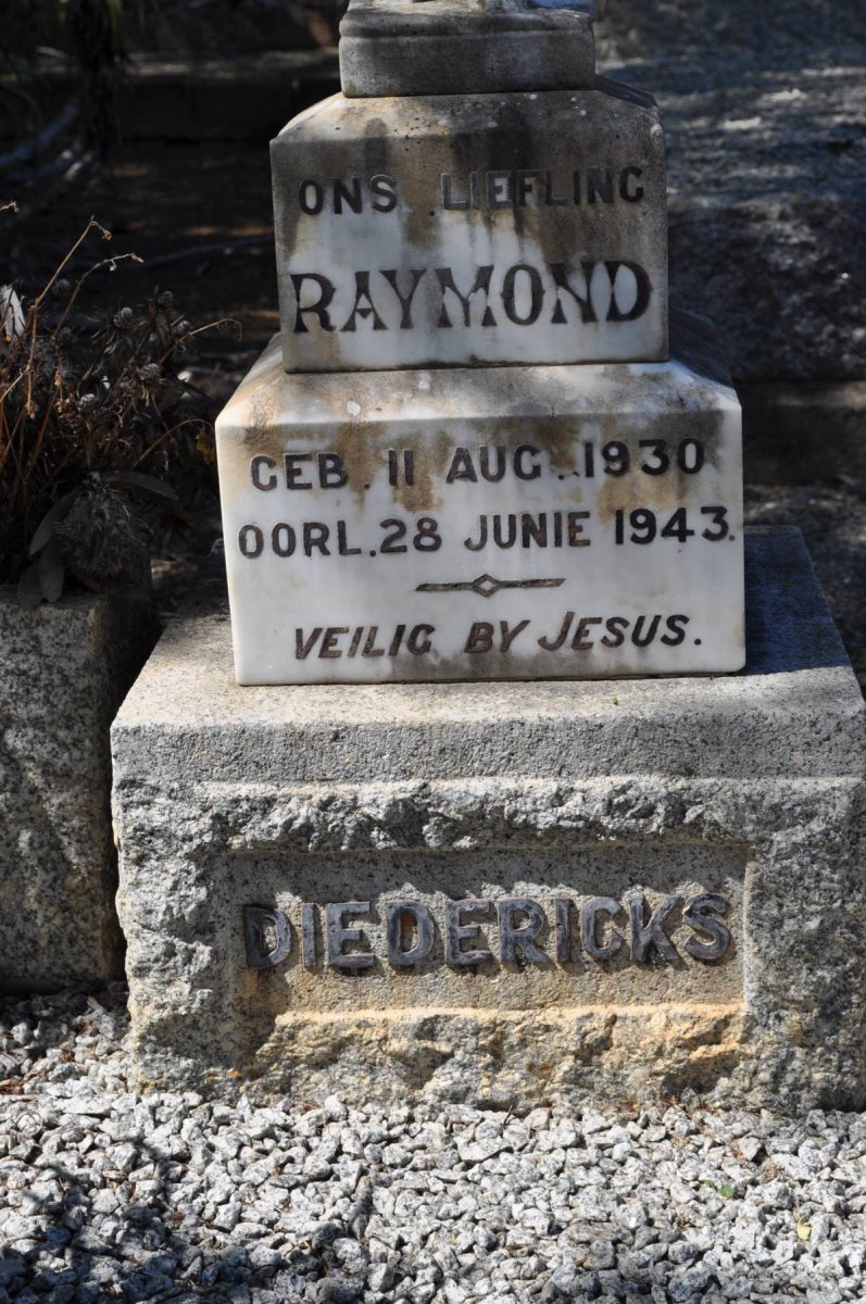 DIEDERICKS Raymond 1930-1943