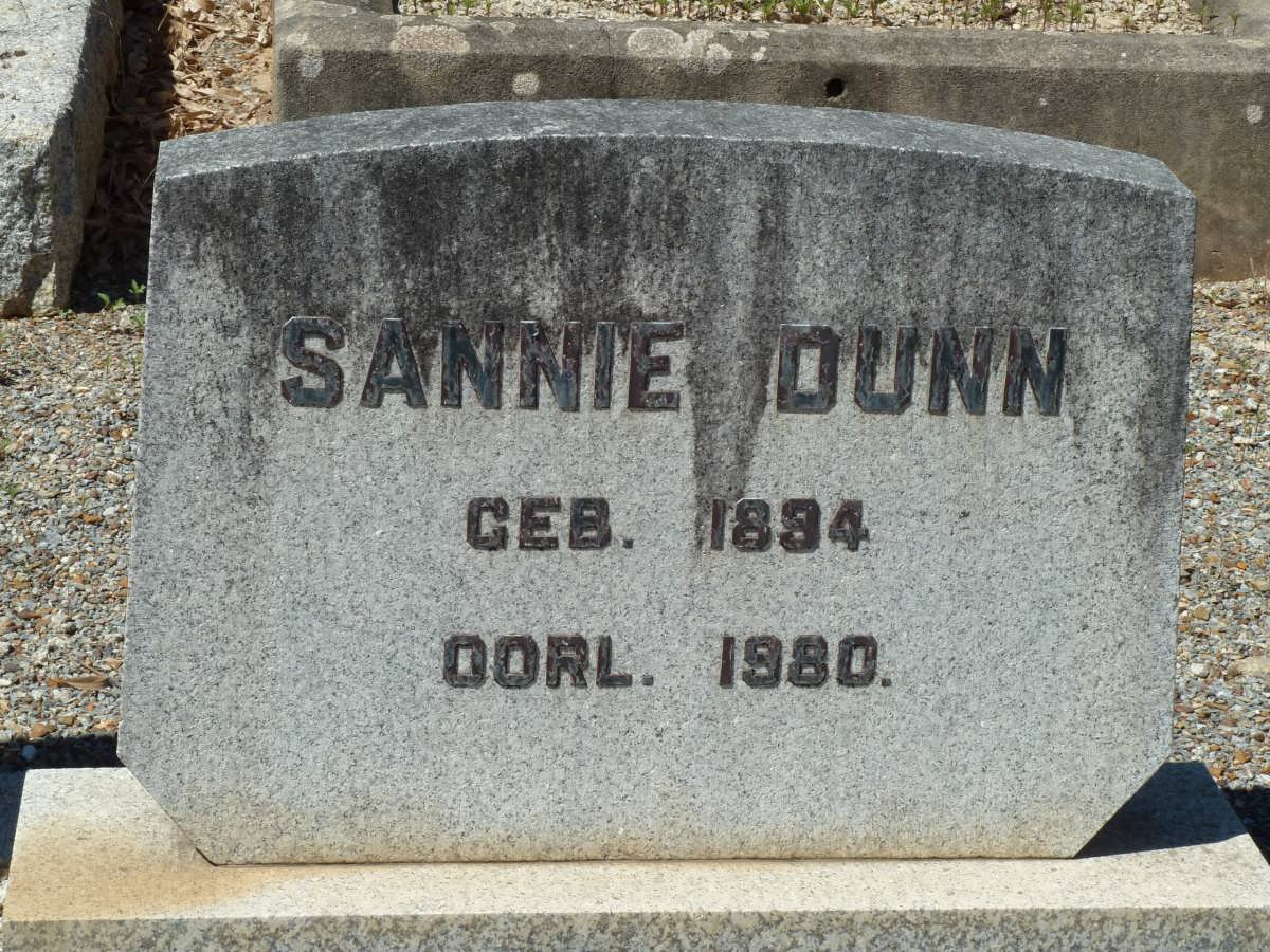 DUNN Sannie 1894-1980
