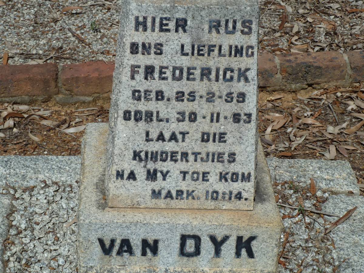 DYK Frederick, van 1959-1963