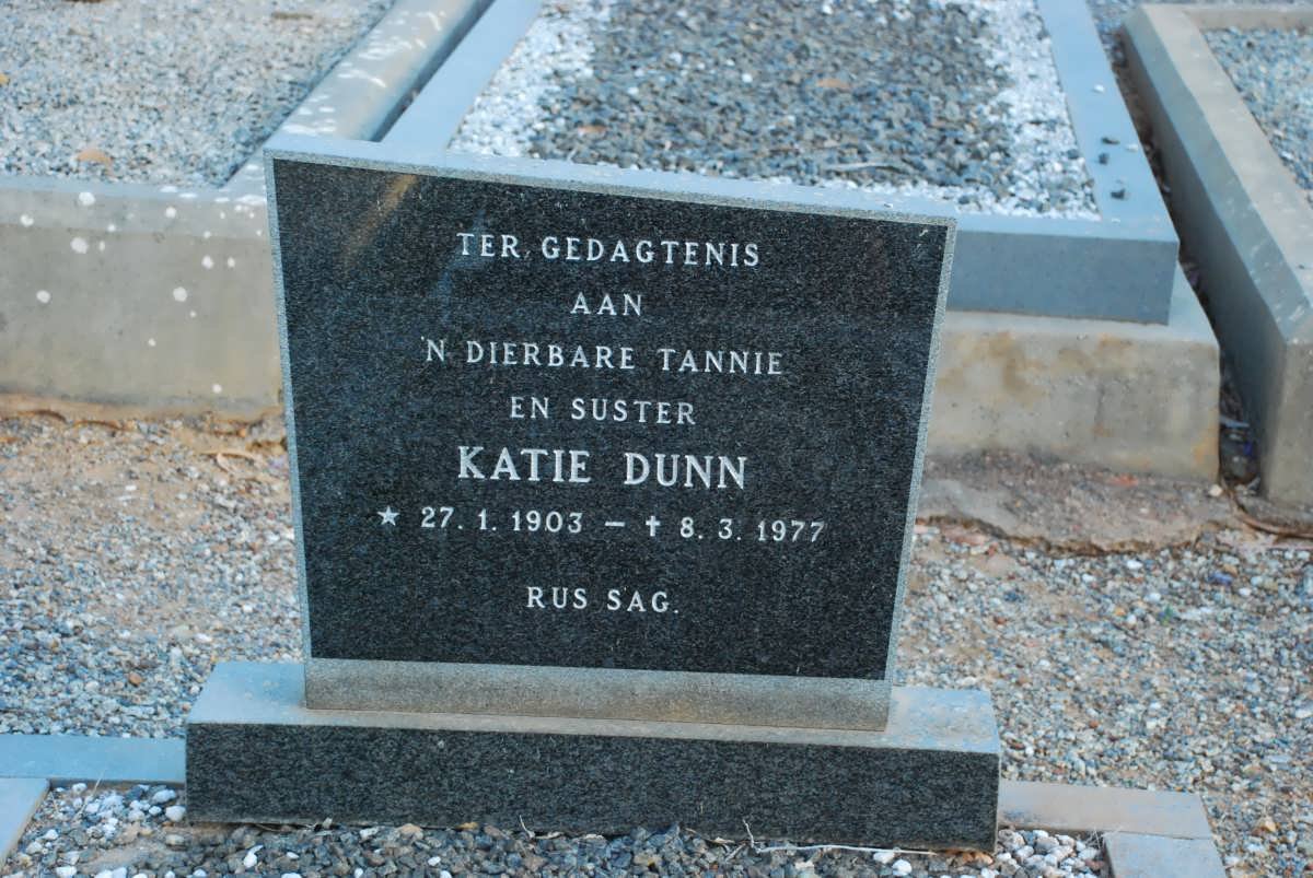DUNN Katie 1903-1977