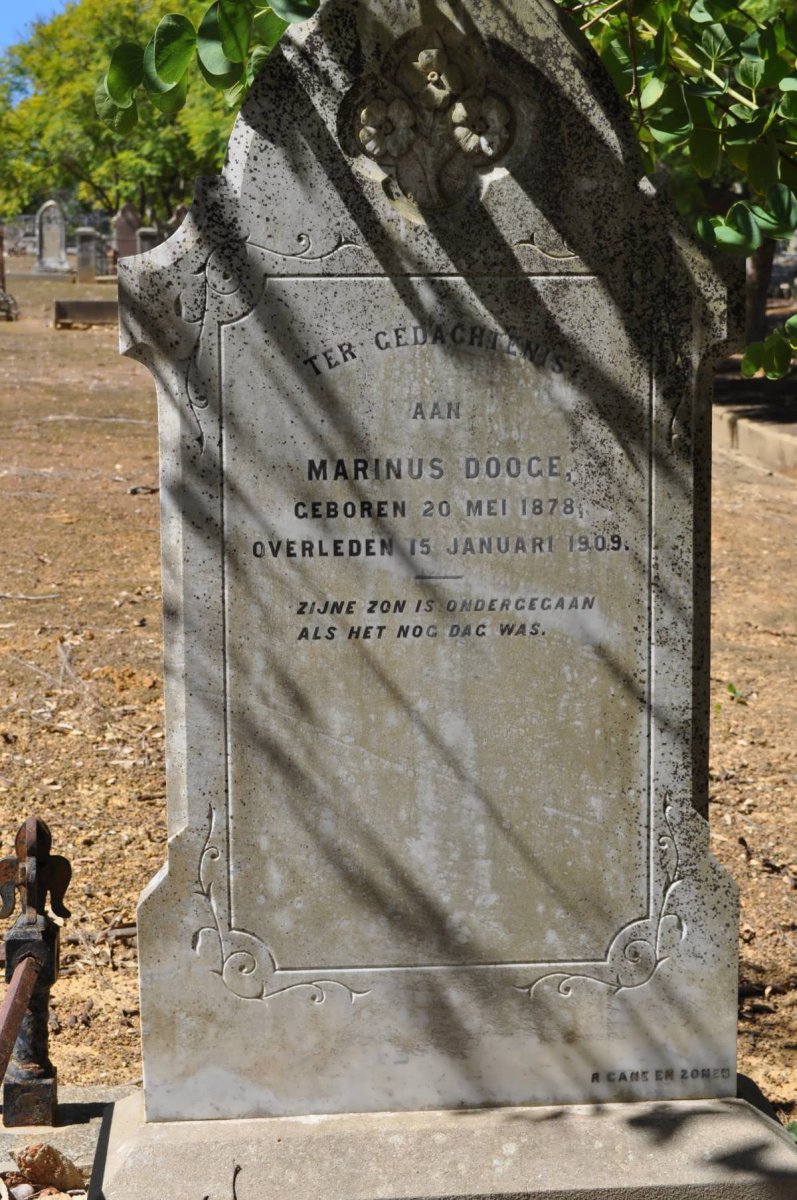 DOOGE Marinus 1878-1909