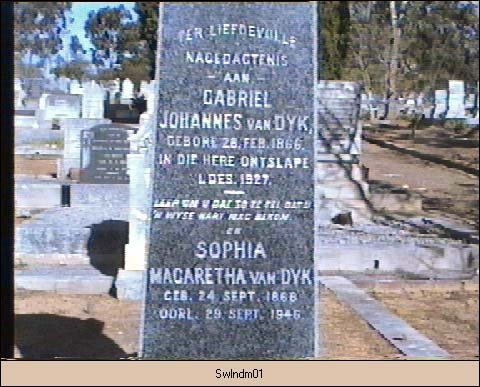 DYK Gabriel Johannes, van 1866-1927 &amp; Sophia Margaretha 1868-1946