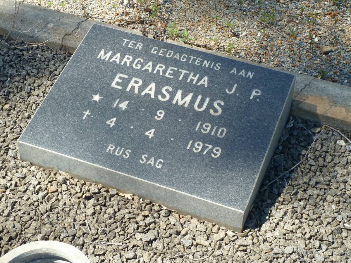 ERASMUS Margaretha J.P. 1910-1979