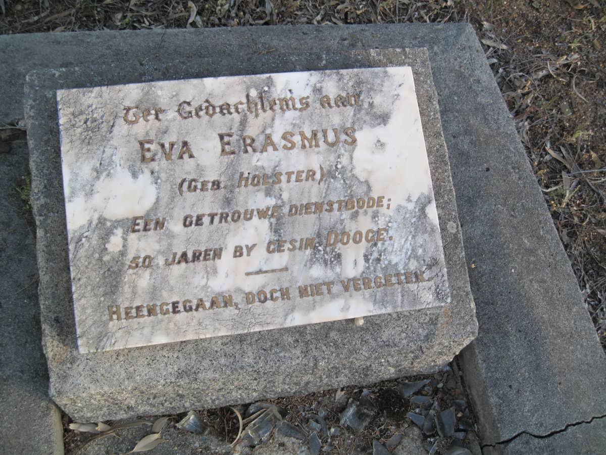 ERASMUS Eva nee HOLSTER