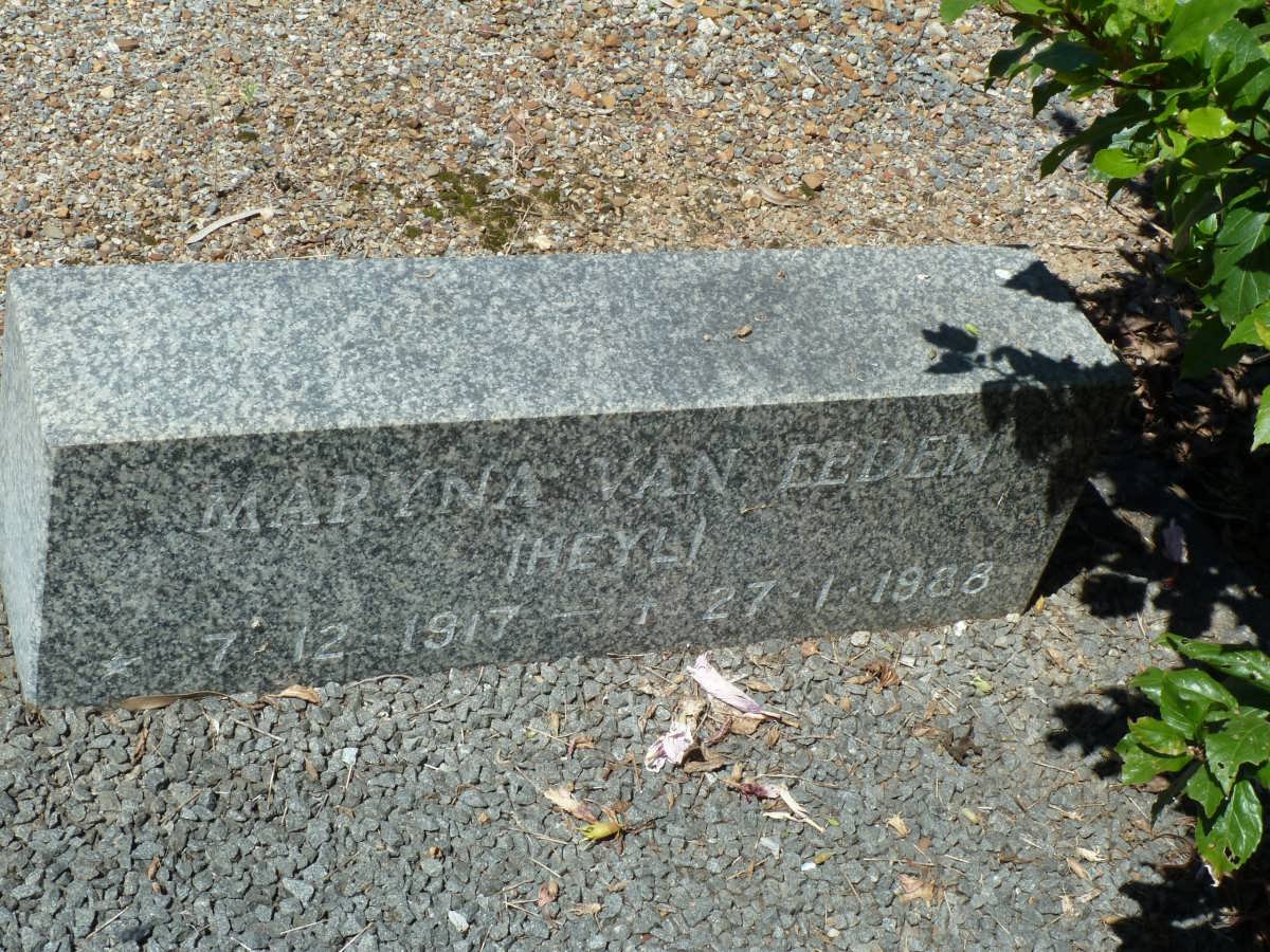 EEDEN Maryna, van nee HEYL 1917-1988