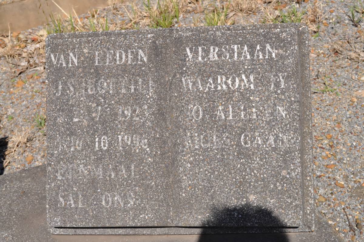EEDEN J.S., van nee BOTH 1923-1996