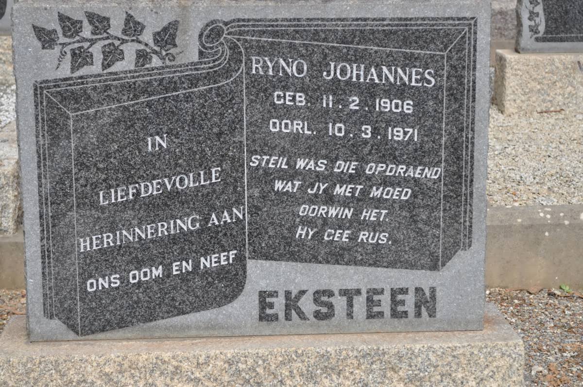 EKSTEEN Ryno Johannes 1906-1971
