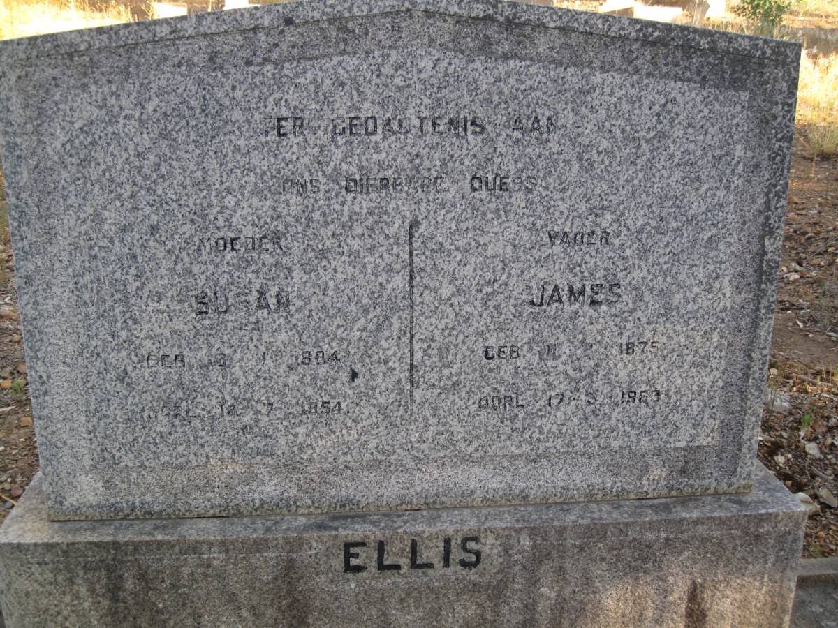 ELLIS James 1875-1963 &amp; Susan 1884-1954