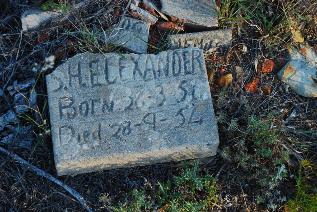 ELEXANDER S.H. 195?-1954
