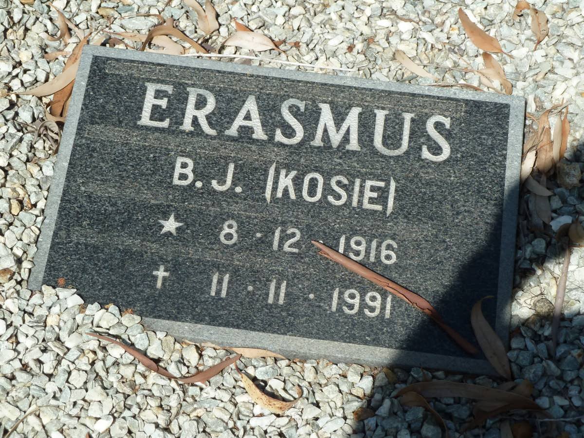 ERASMUS B.J. 1916-1991