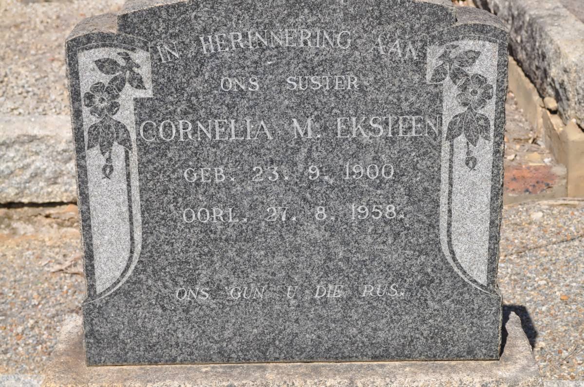 EKSTEEN Cornelia M. 1900-1958