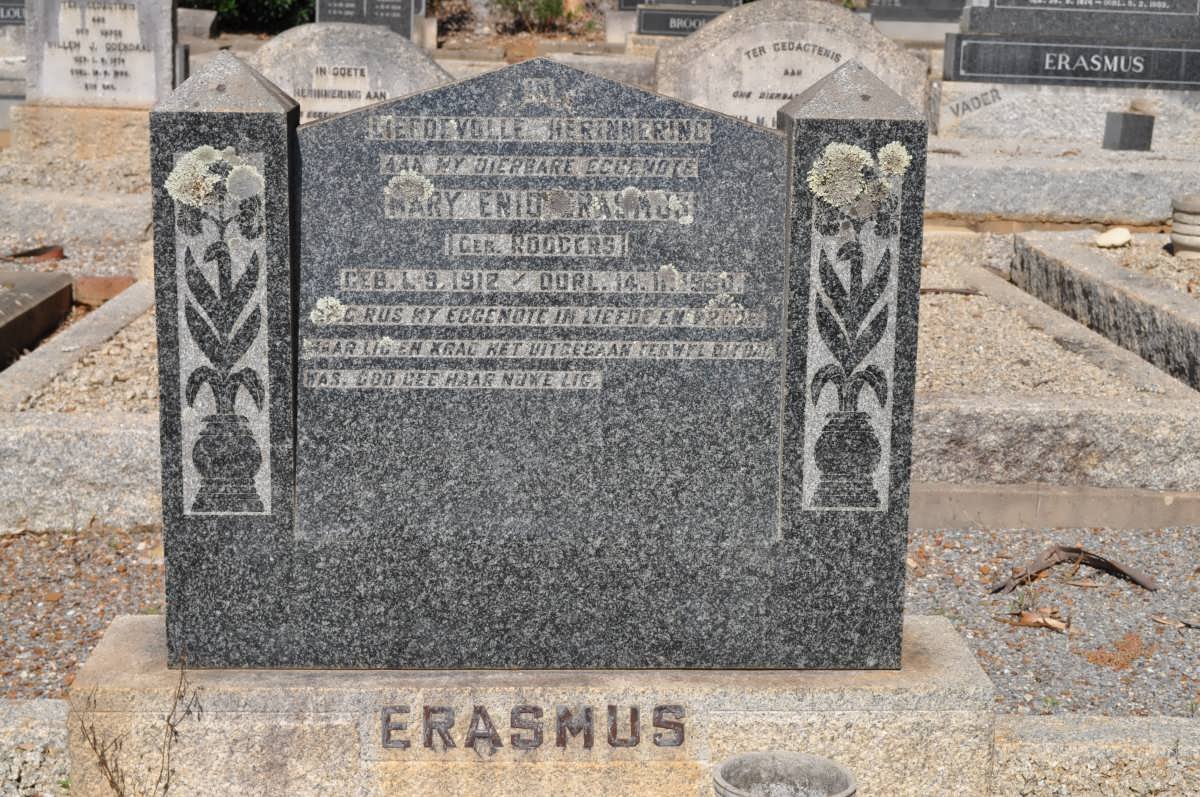 ERASMUS Mary Enid nee ROGGERS 1912-1950