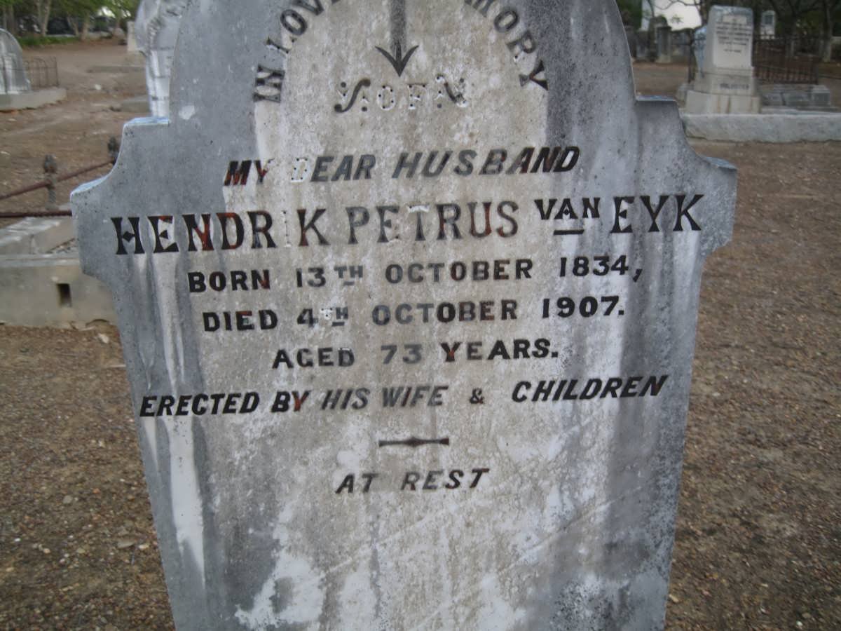 EYK Hendrik Petrus, van 1834-1907