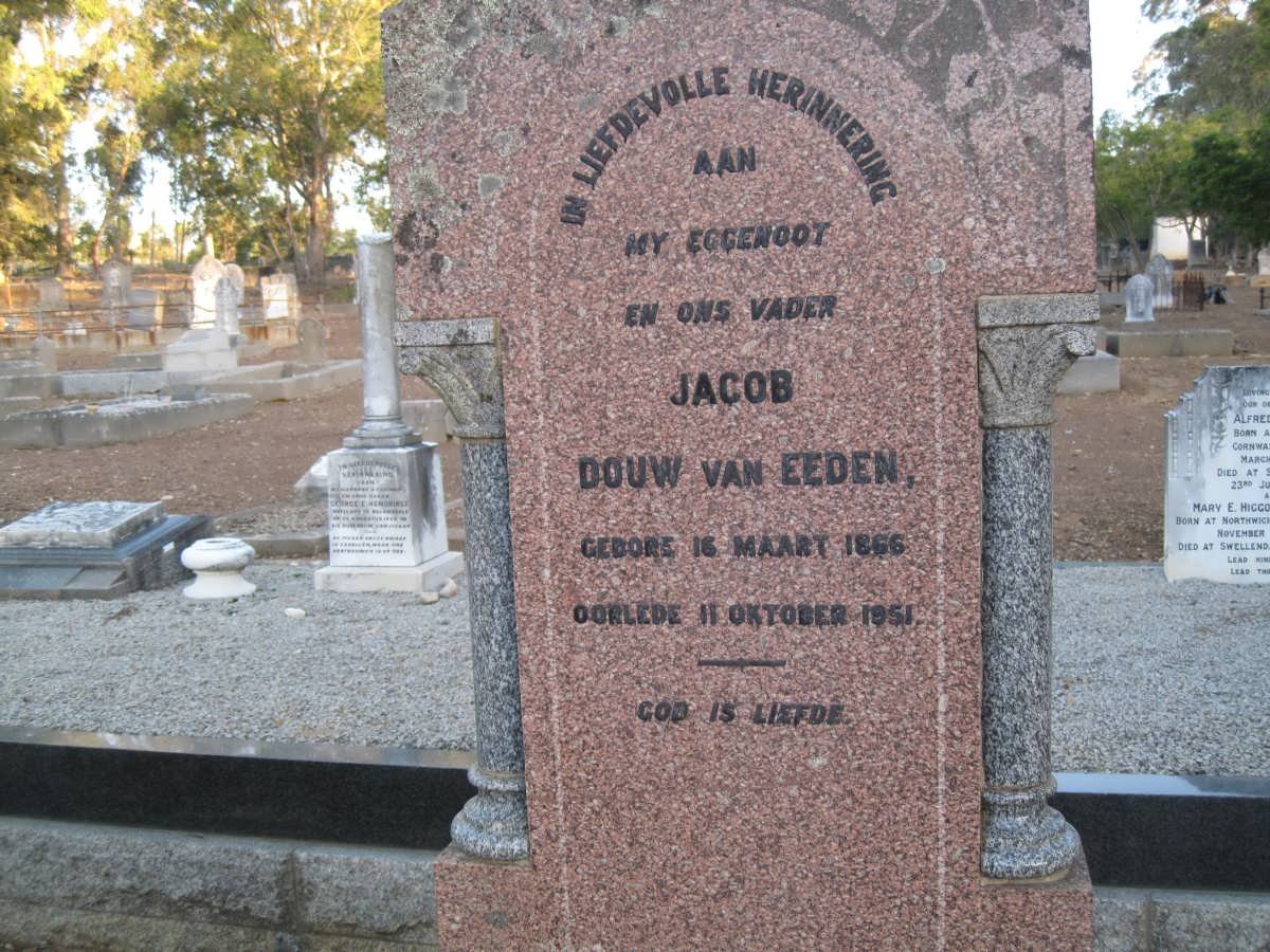 EEDEN Jacob Douw, van 1866-1951