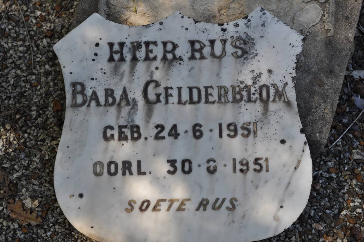 GELDERBLOM ? 1951-1951