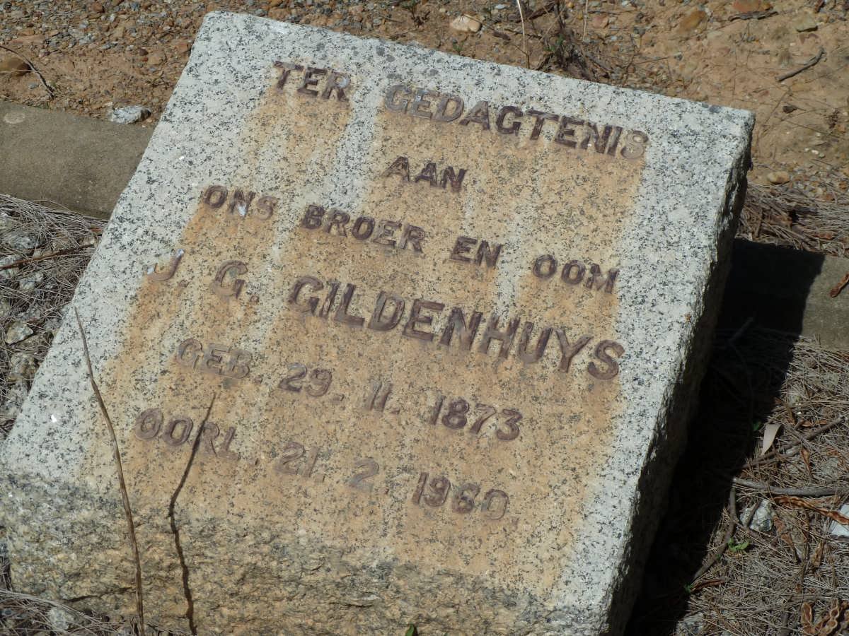 GILDENHUYS J.G. 1873-1960