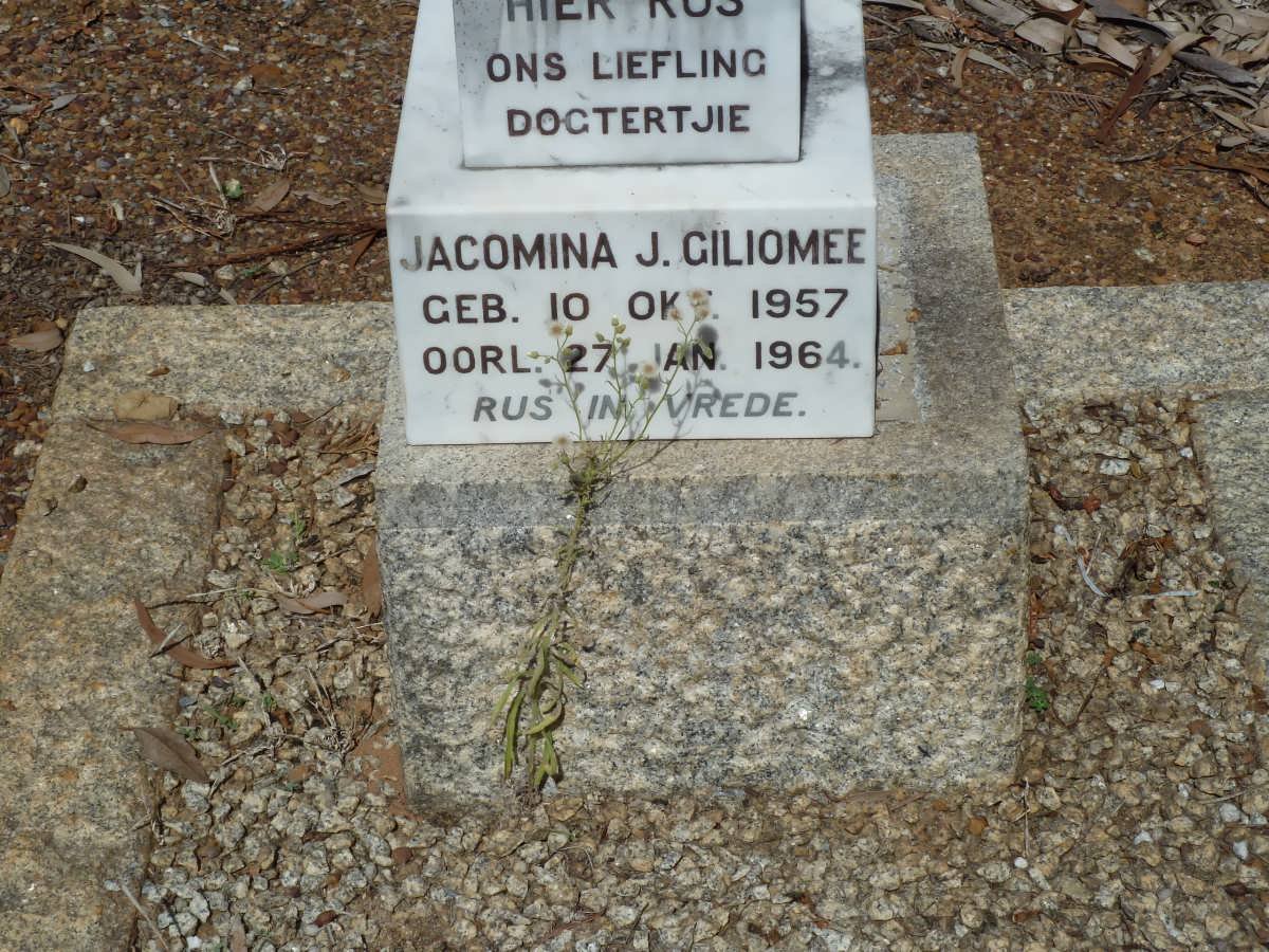 GILIOMEE Jacomina J. 1957-1964