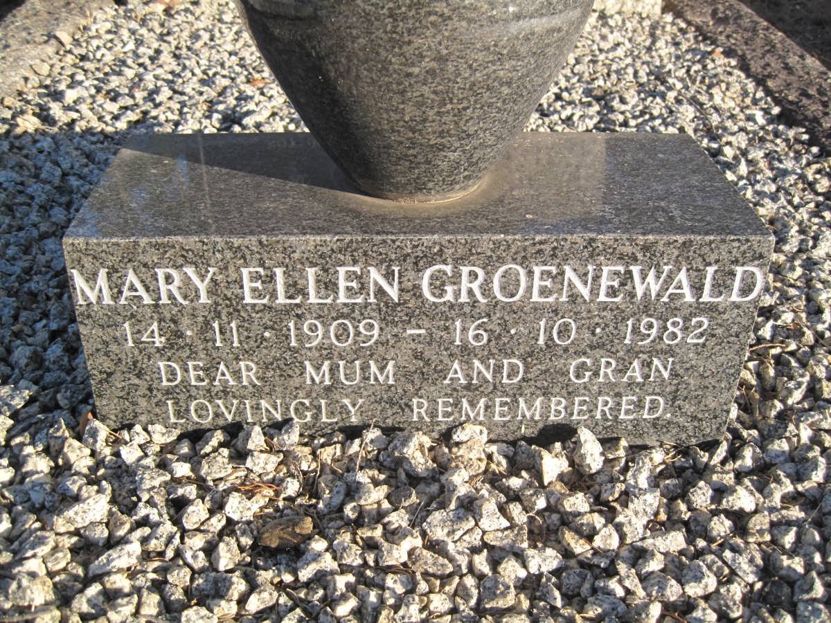 GROENEWALD Mary Ellen 1909-1982