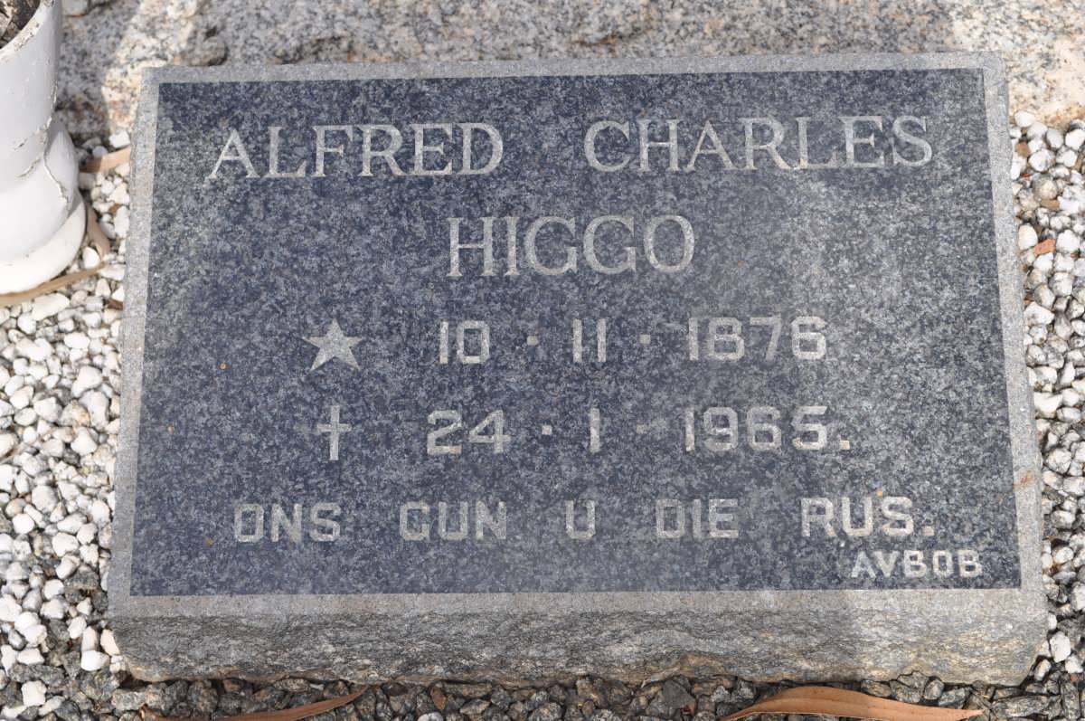 HIGGO Alfred Charles 1876-1965