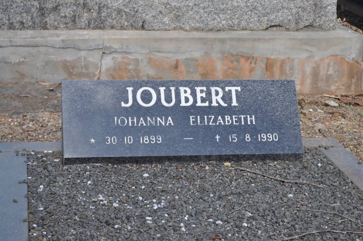 JOUBERT Johanna Elizabeth 1899-1990