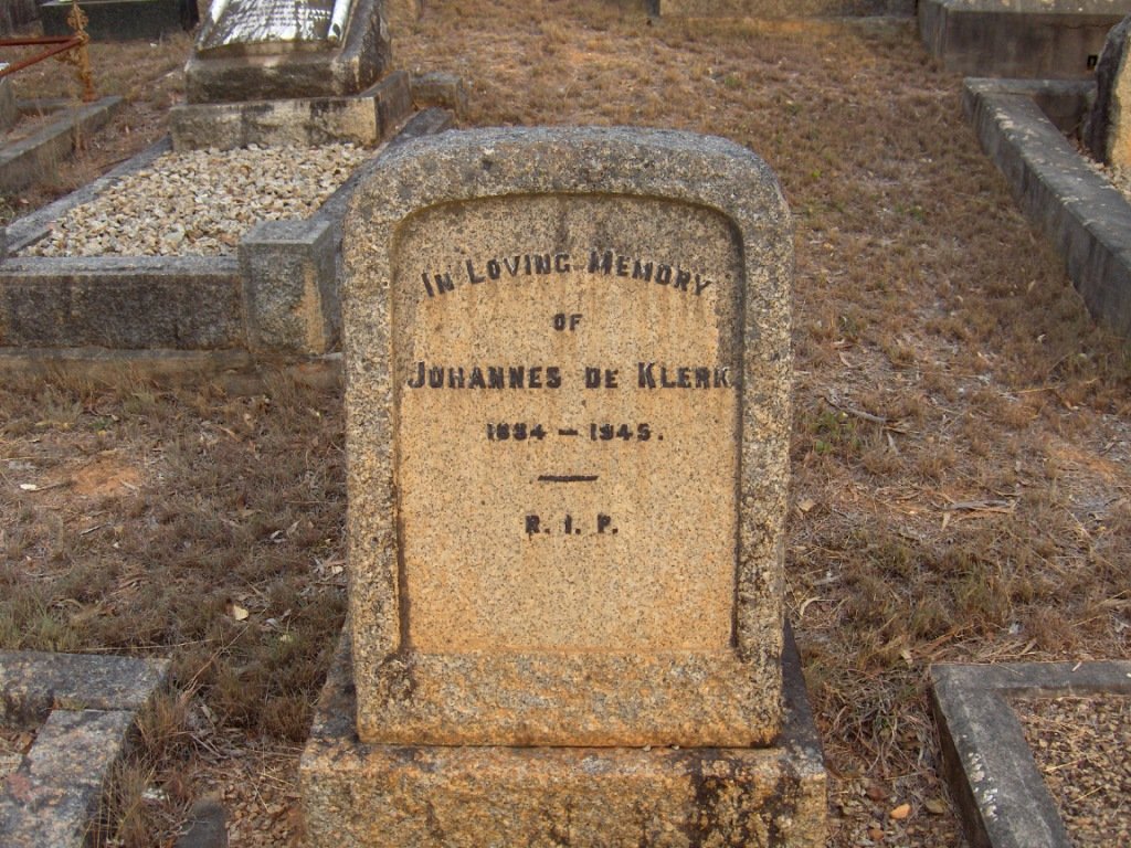 KLERK Johannes, de 1884-1945