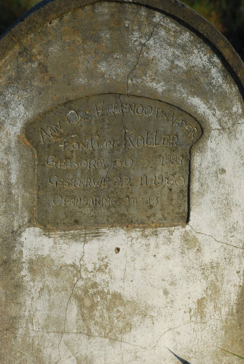 KOLLER Fontuin 1888-1960