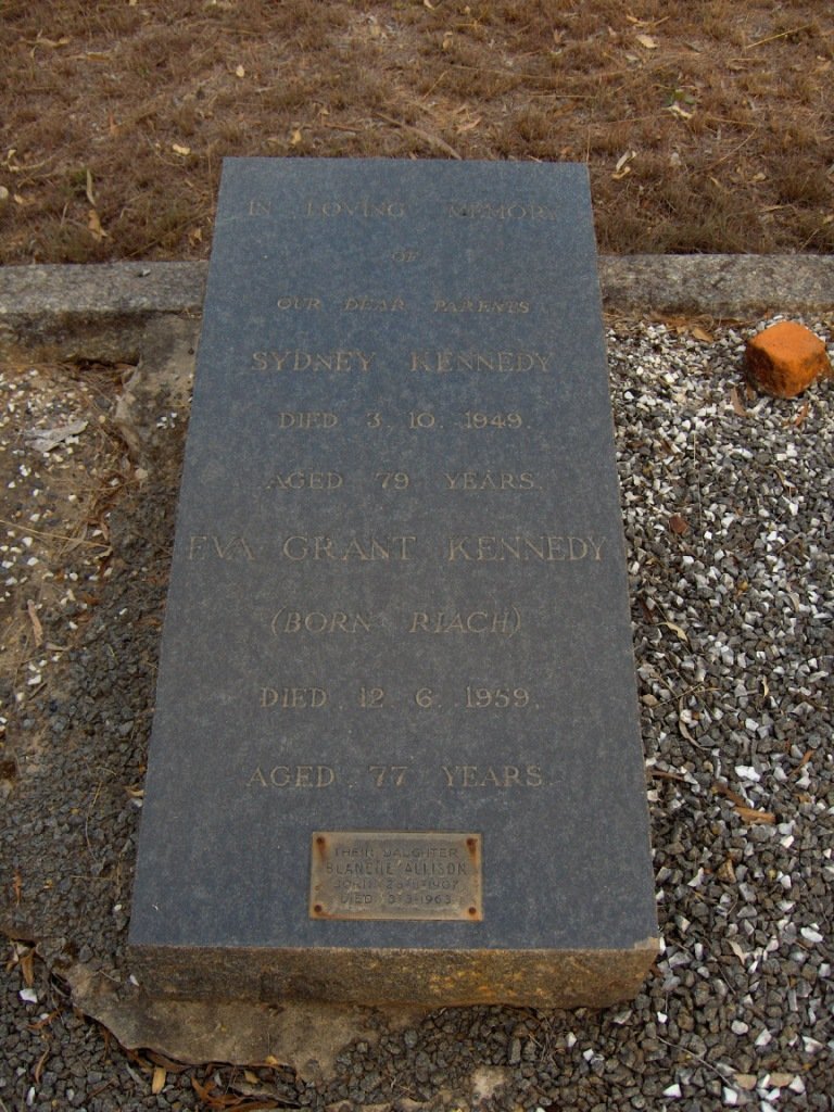 KENNEDY Sydney  -1949 &amp; Eva Grant RIACH  -1959 :: KENNEDY Blanche Allison 1907-1963
