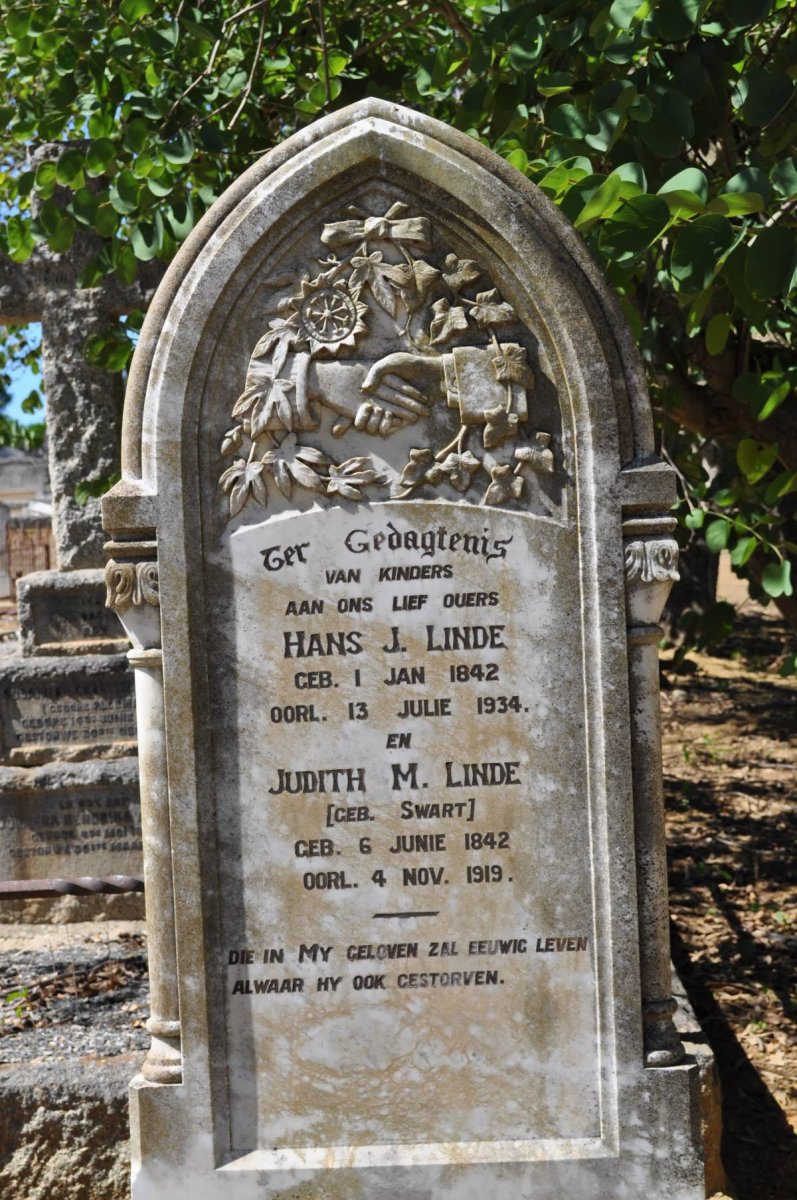 LINDE Hans J. 1842-1934 &amp; Judith M. SWART 1842-1919