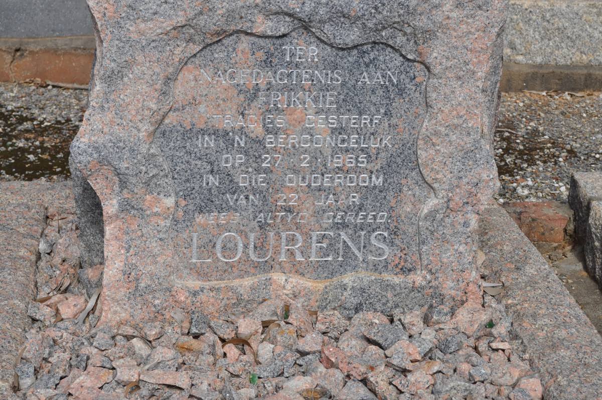 LOURENS Frikkie -1965