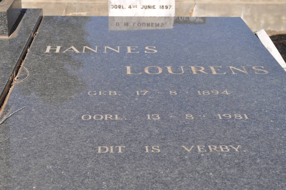 LOURENS Hannes 1894-1981