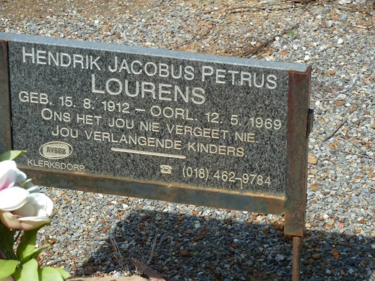 LOURENS Hendrik Jacobus Petrus 1912-1969