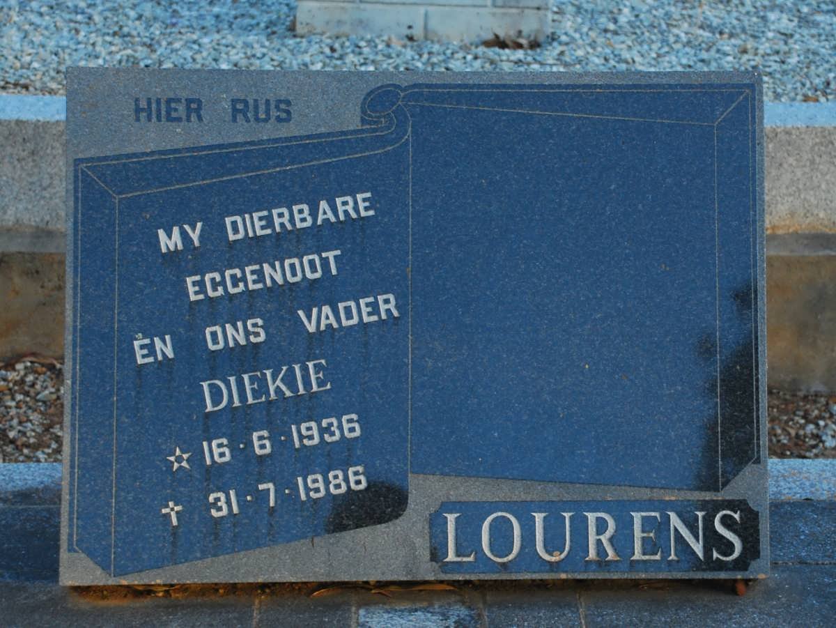 LOURENS Diekie 1936-1986