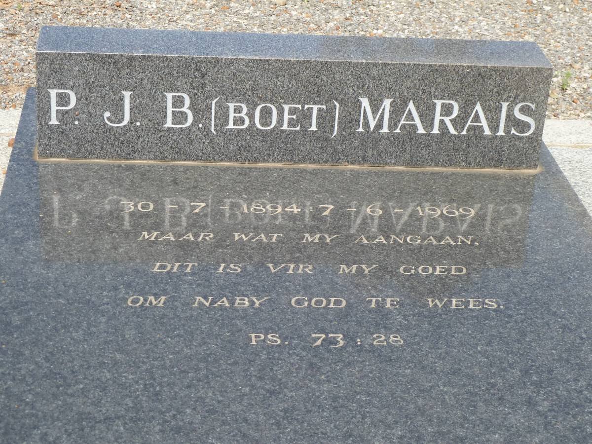 MARAIS P.J.B. 1894-1969