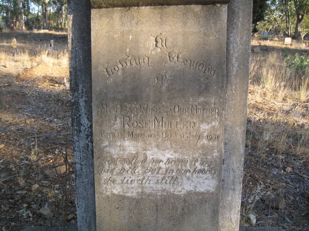 MULLER Rose 1836-1931