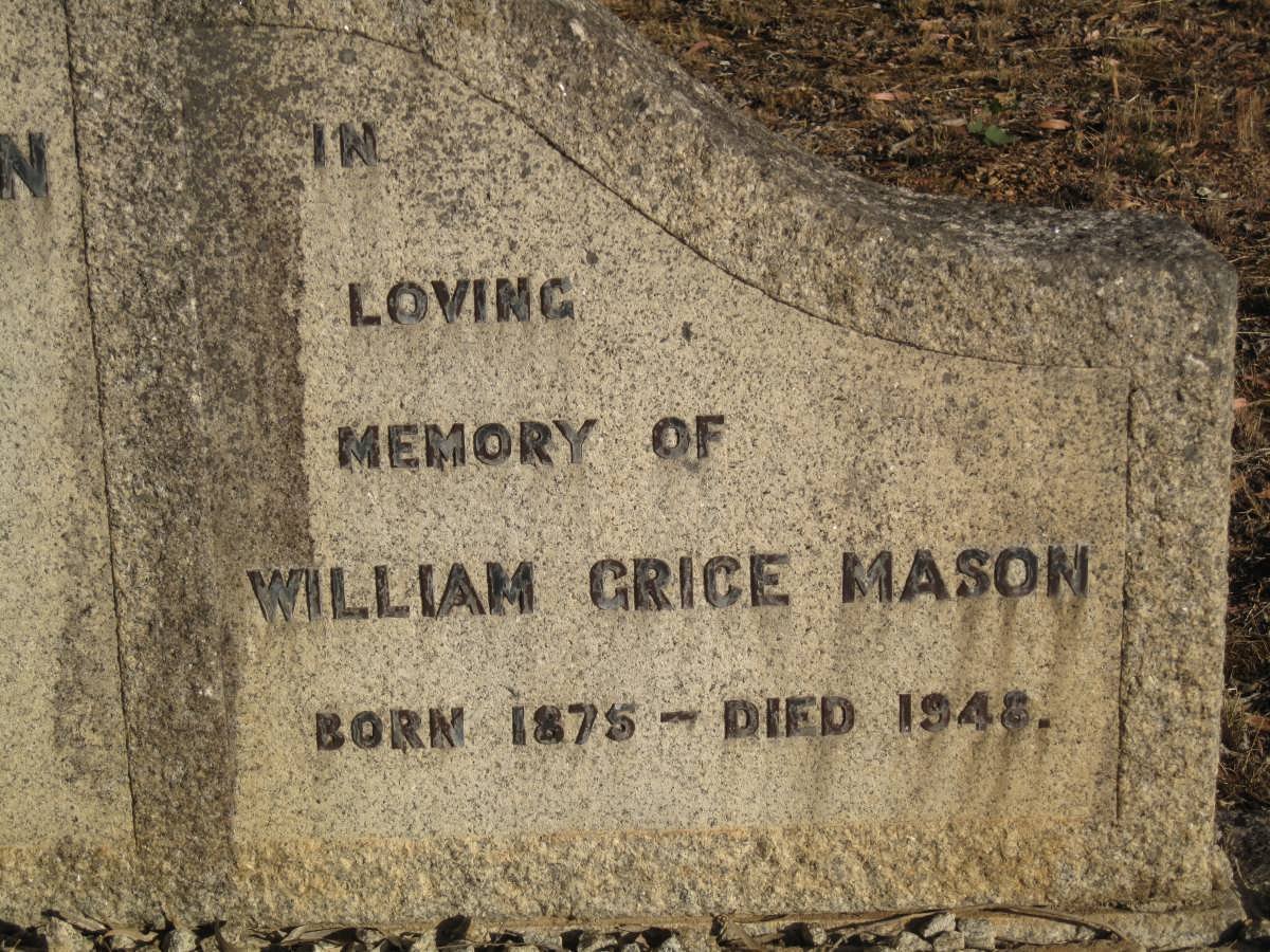 MASON William Grice 1875-1948