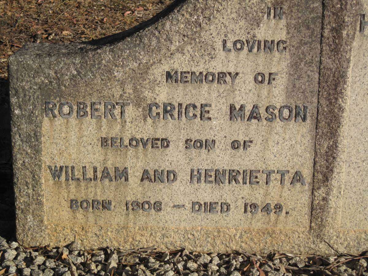 MASON Robert Grice 1906-1949