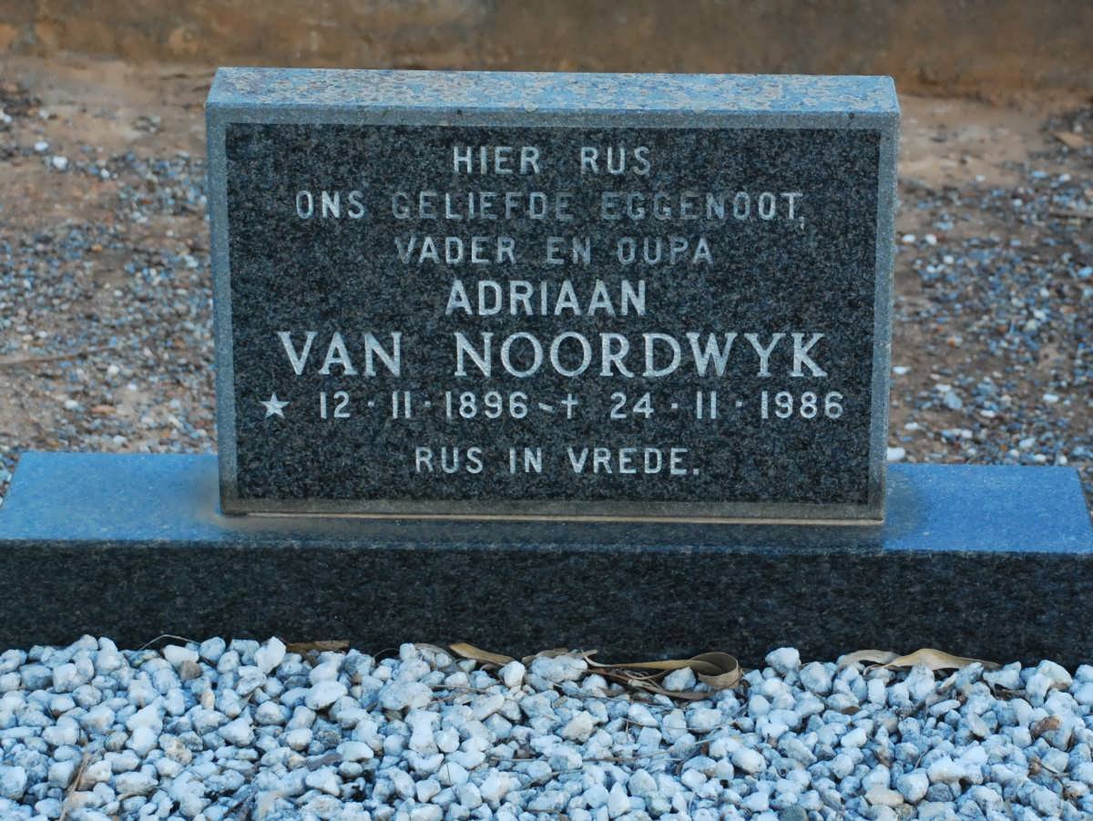 NOORDWYK Adriaan, van 1896-1986
