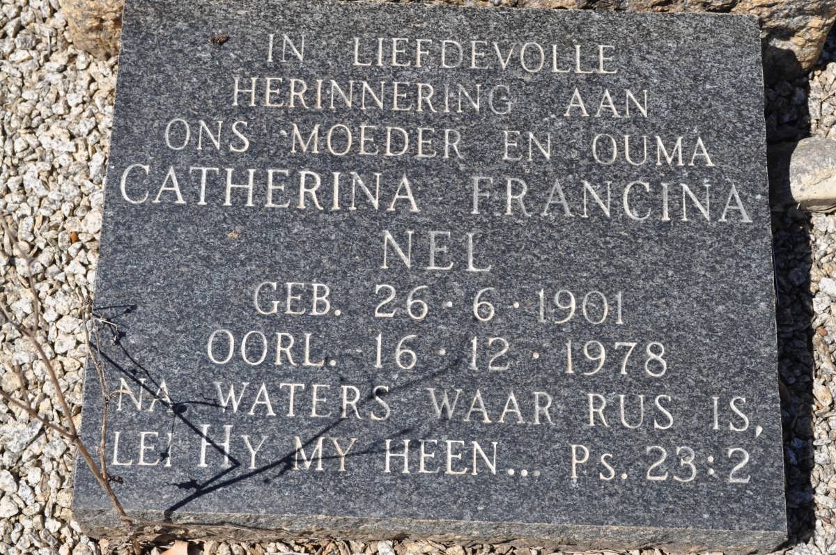 NEL Catherina Francina 1901-1978
