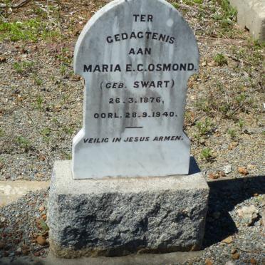 OSMOND Maria E.C. nee SWART 1876-1940