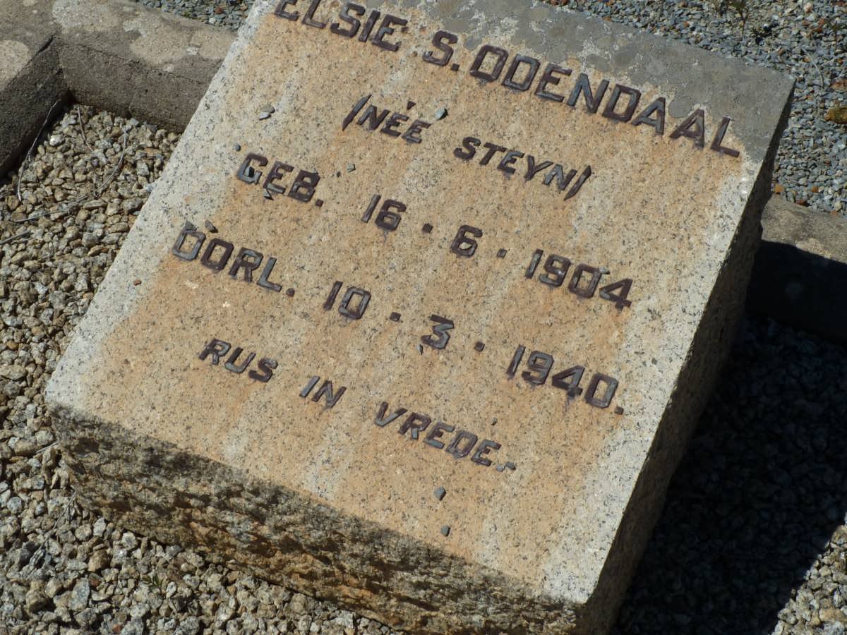 ODENDAAL Elsie S. nee STEYN 1904-1940