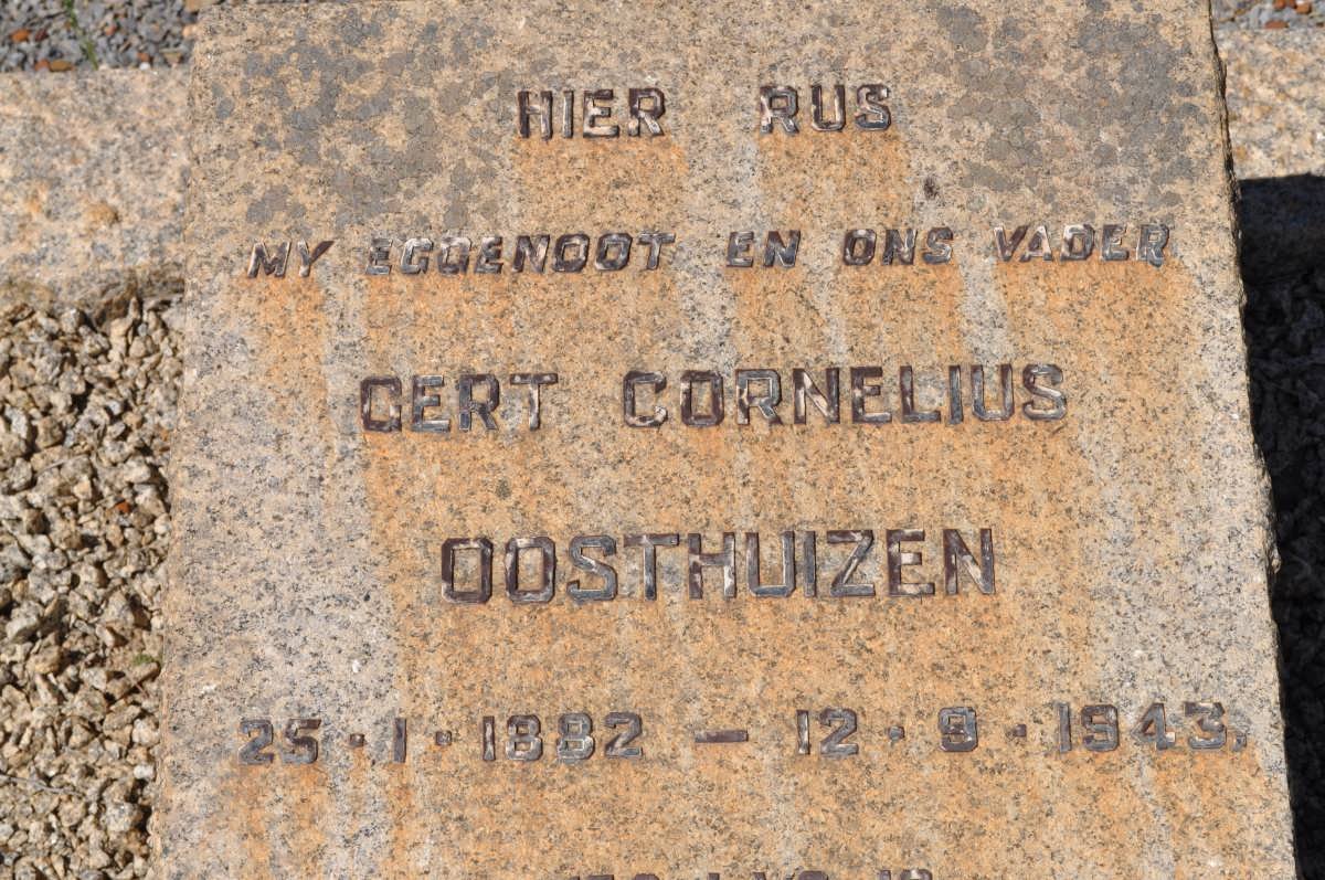 OOSTHUIZEN Gert Cornelius 1882-1943