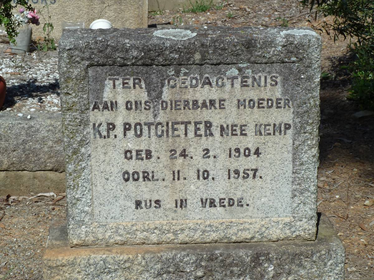 POTGIETER K.P. nee KEMP 1904-1957