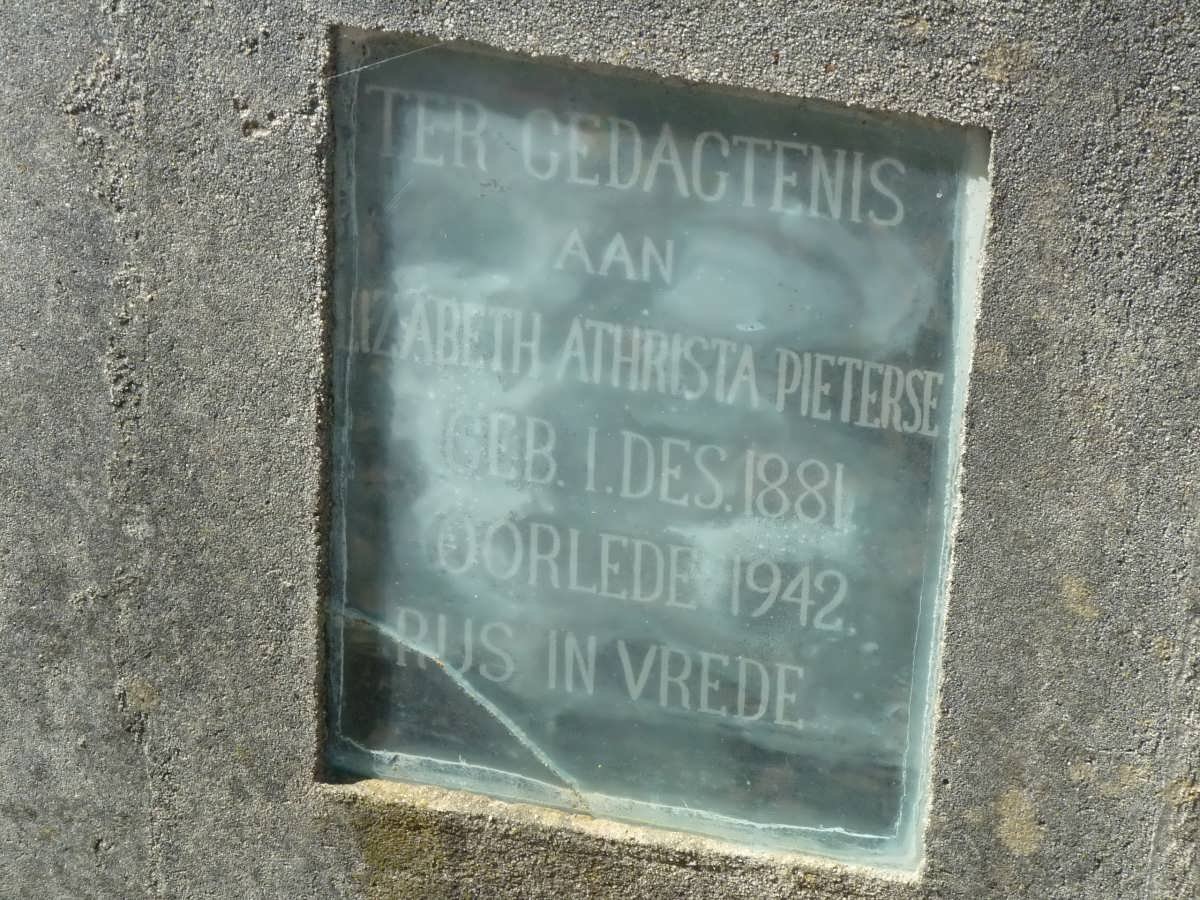 PIETERSE ELizabeth Athrista 1881-1942