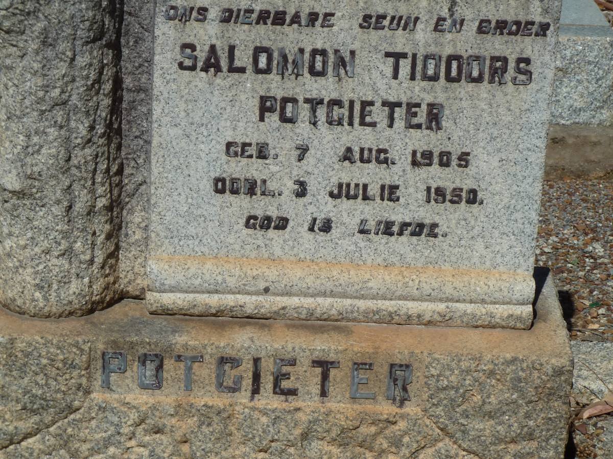 POTGIETER Salomon Tidoors 1905-1950